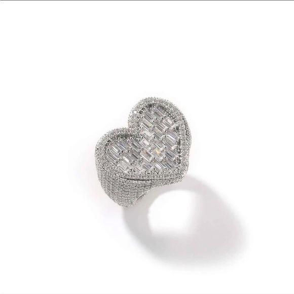 Diamond Supply Co. Jewelry - Iced out heart shaped ring